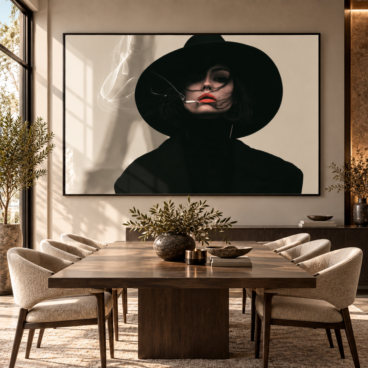 Portrait Art Print – Smoke and Shadow by Rossetti Art