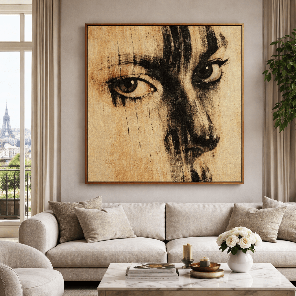 Portrait Canvas Print – Veil of Presence | Rossetti Art