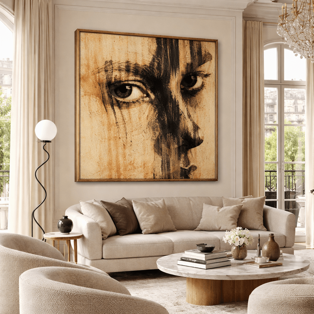 Portrait Canvas Print – Veil of Presence | Rossetti Art