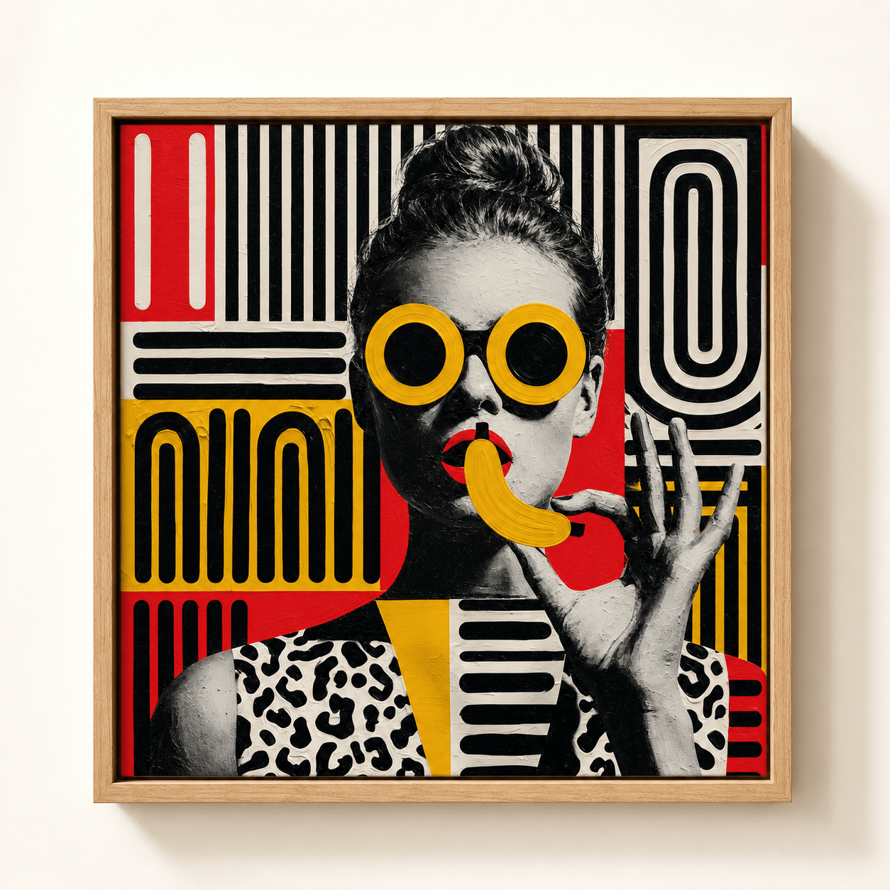 Portrait Canvas Wall Art — Yellow Shades | Rossetti Art