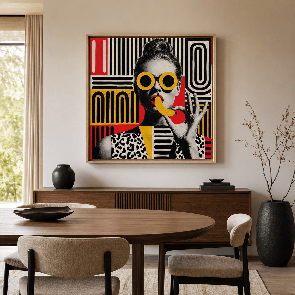 Portrait Canvas Wall Art — Yellow Shades | Rossetti Art
