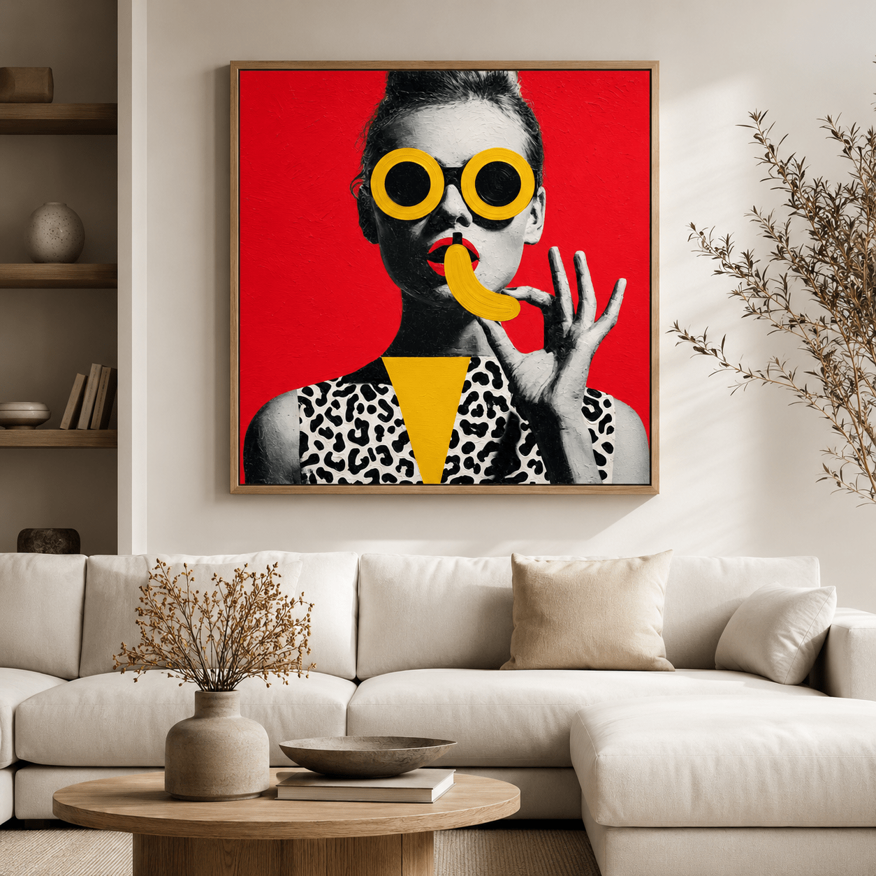 Portrait Canvas Wall Art — Yellow Shades | Rossetti Art