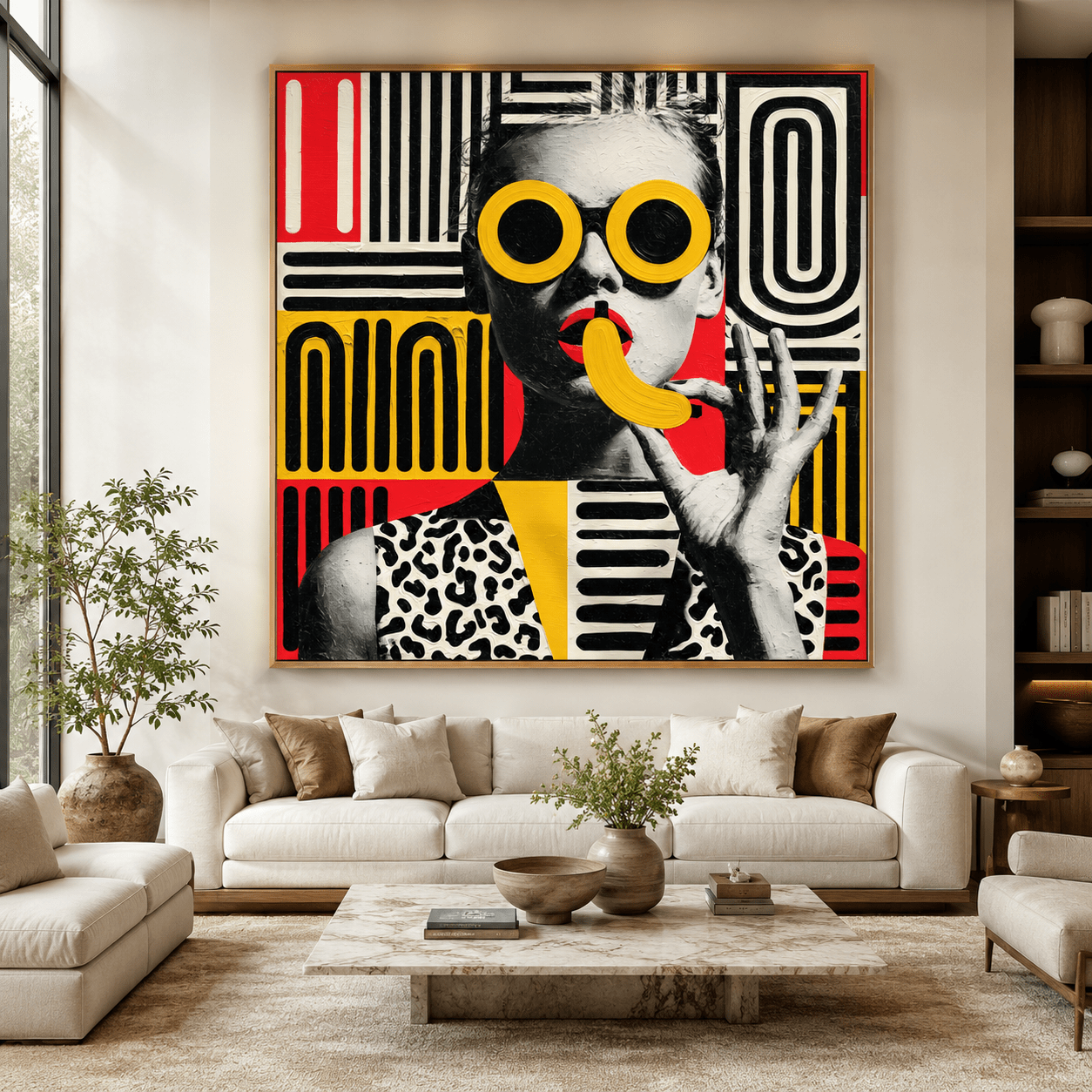 Portrait Canvas Wall Art — Yellow Shades | Rossetti Art