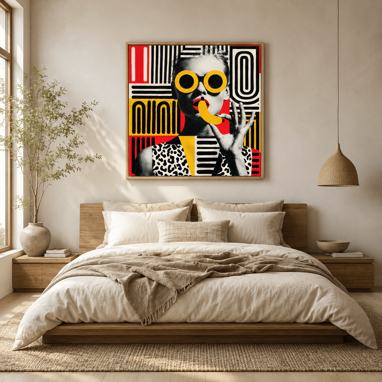 Portrait Canvas Wall Art — Yellow Shades | Rossetti Art