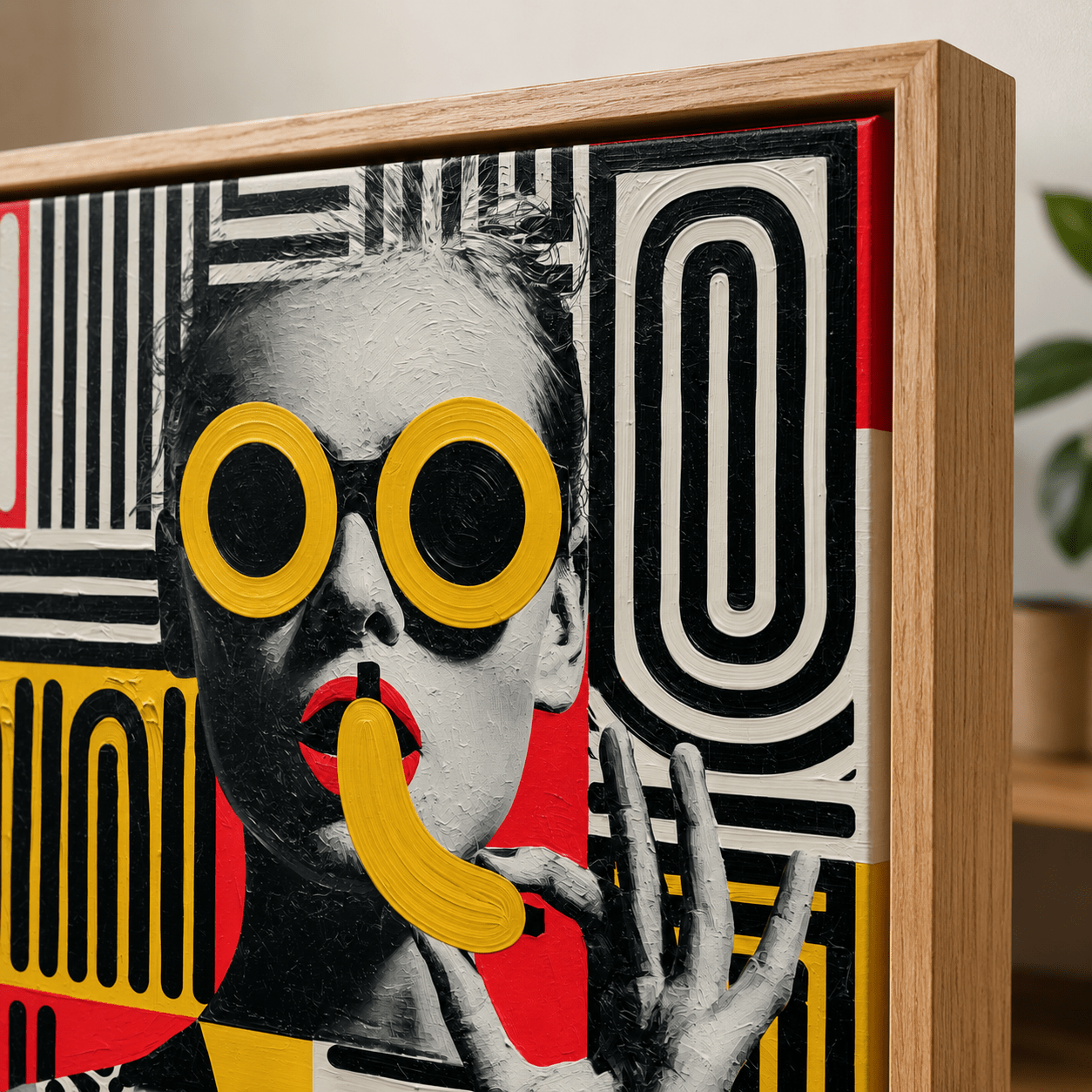Portrait Canvas Wall Art — Yellow Shades | Rossetti Art