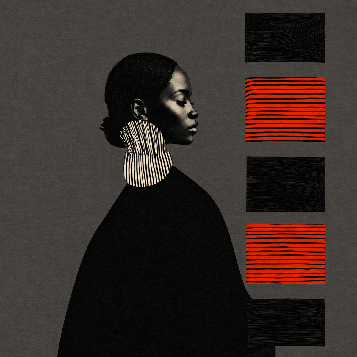 Portrait Collage Art — Quiet Cadence