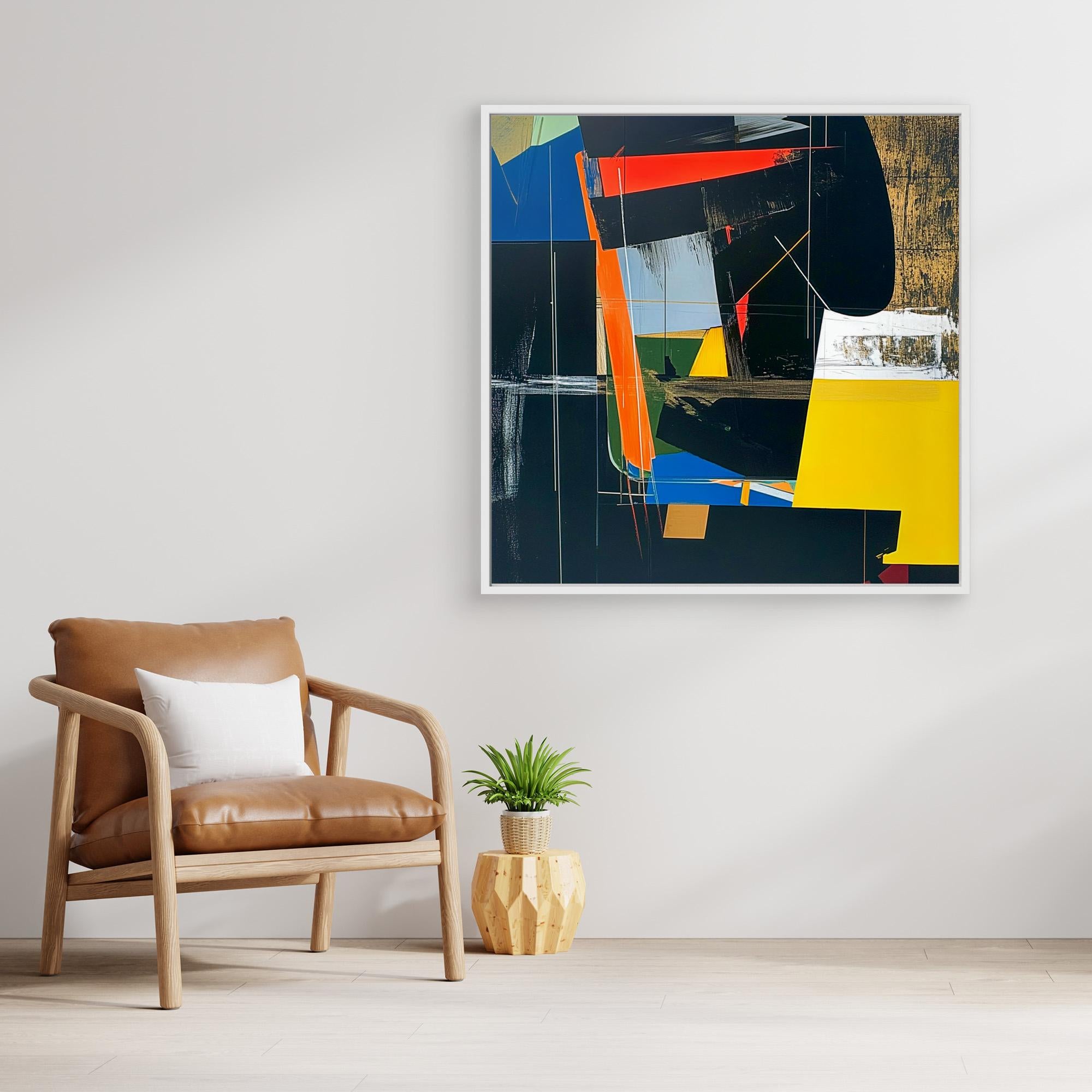 Canvas Print: Urban Fusion - Abstract Geometric Wall Art