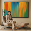 large colorful wall art for living room