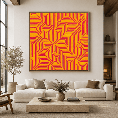 Psychedelic Wall Art — Fever Canvas Print | Rossetti Art