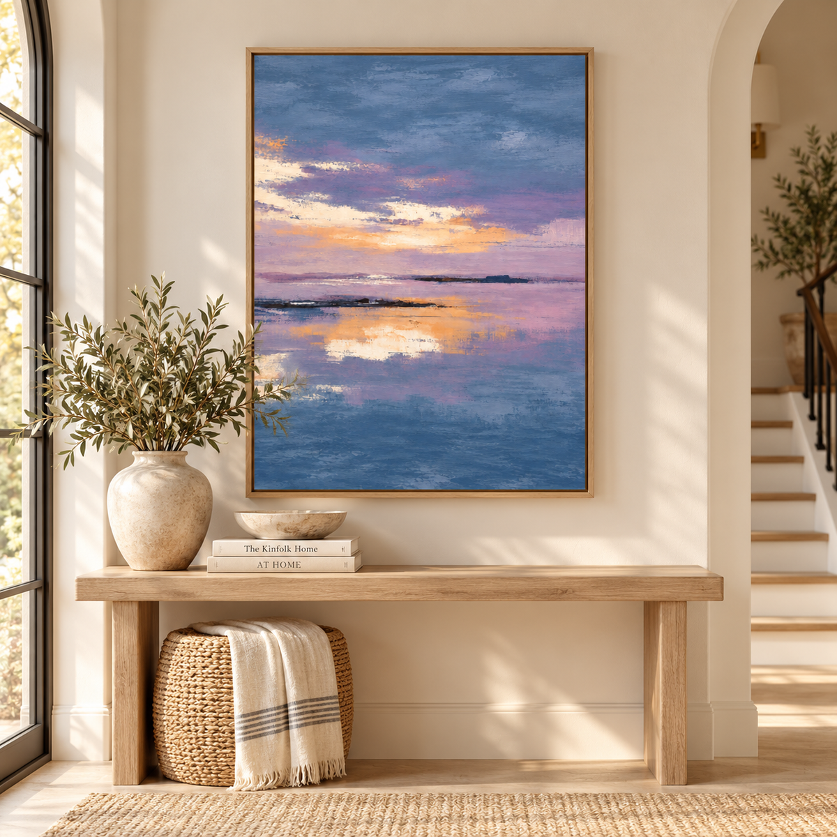 Purple Abstract Wall Art – Amethyst Shore by Rossetti Art