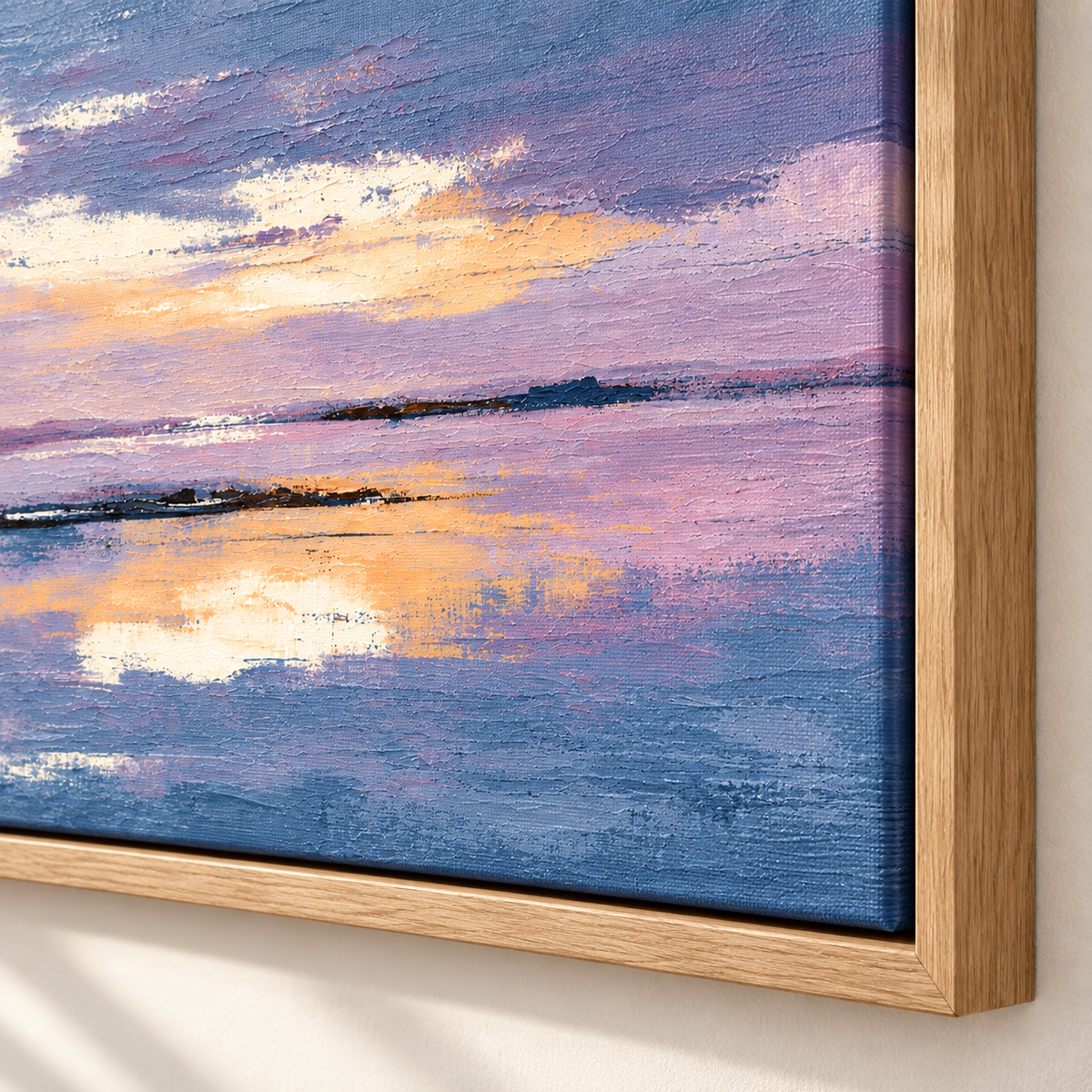Purple and Gold Wall Art – Mirrored Horizon by Rossetti Art