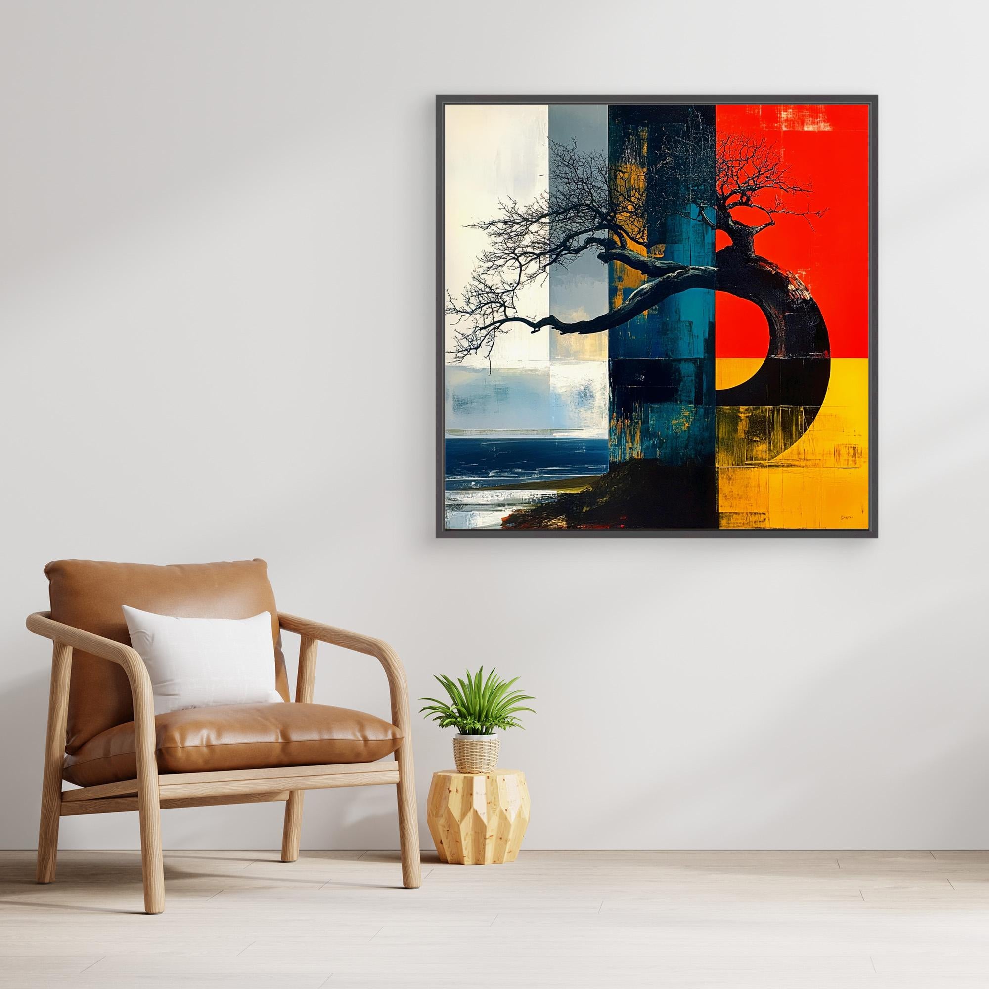 Canvas Print: Elemental Balance - Abstract Nature Wall Art