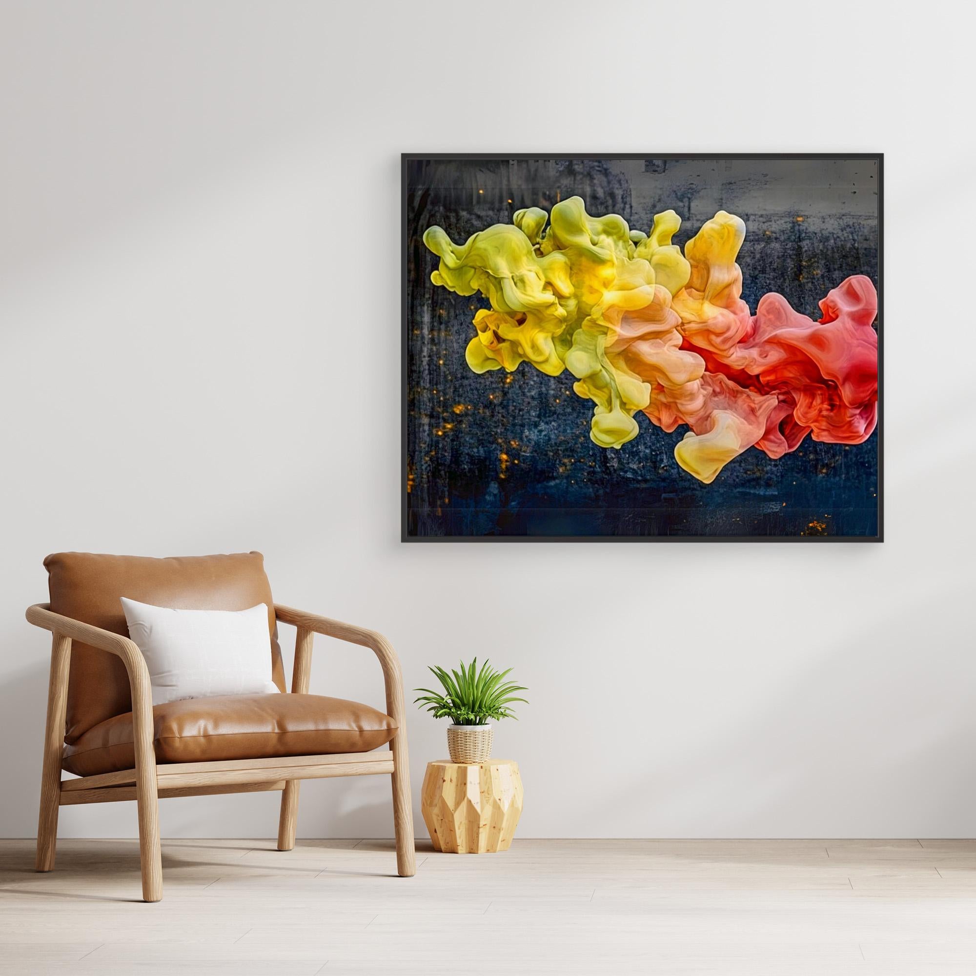 Canvas Print : Fluid Elegance - Abstract Smoke-Inspired Art