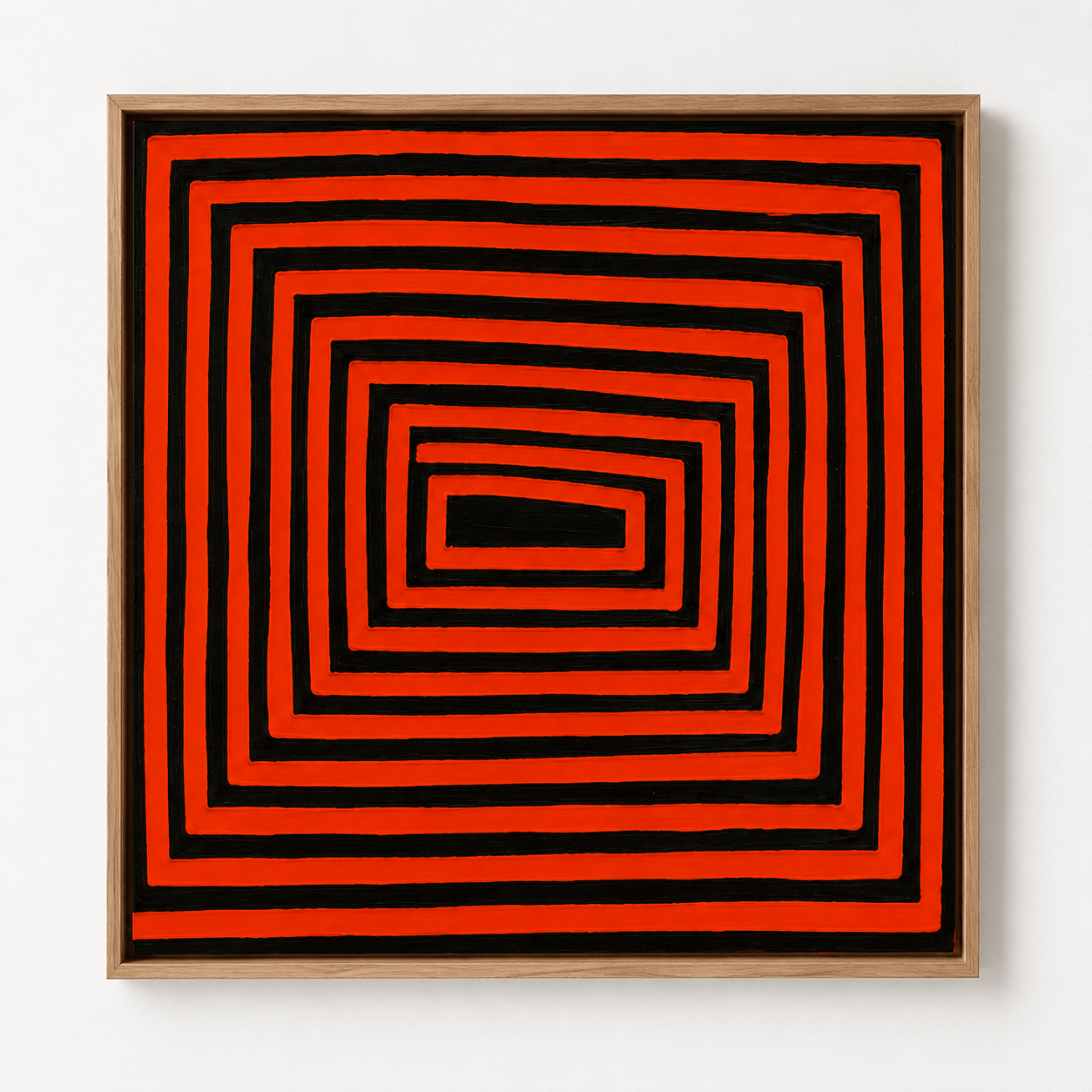 Red and Black Abstract Canvas Print — Vortex by Rossetti Art