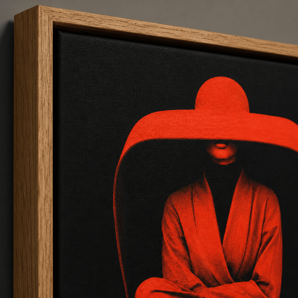 Red and Black Wall Art Canvas Print — Red Reign by Rossetti Art