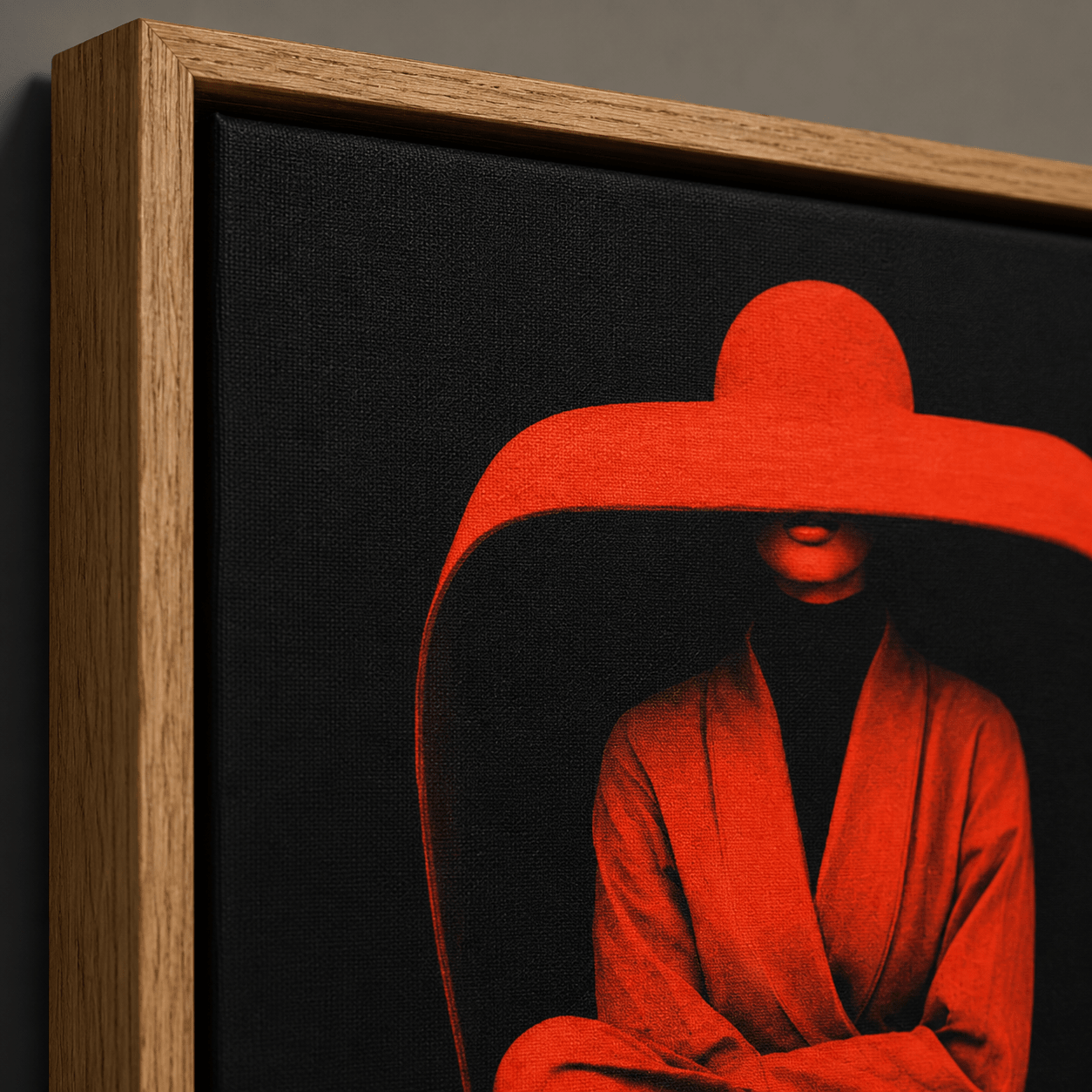 Red and Black Wall Art Canvas Print — Red Reign by Rossetti Art
