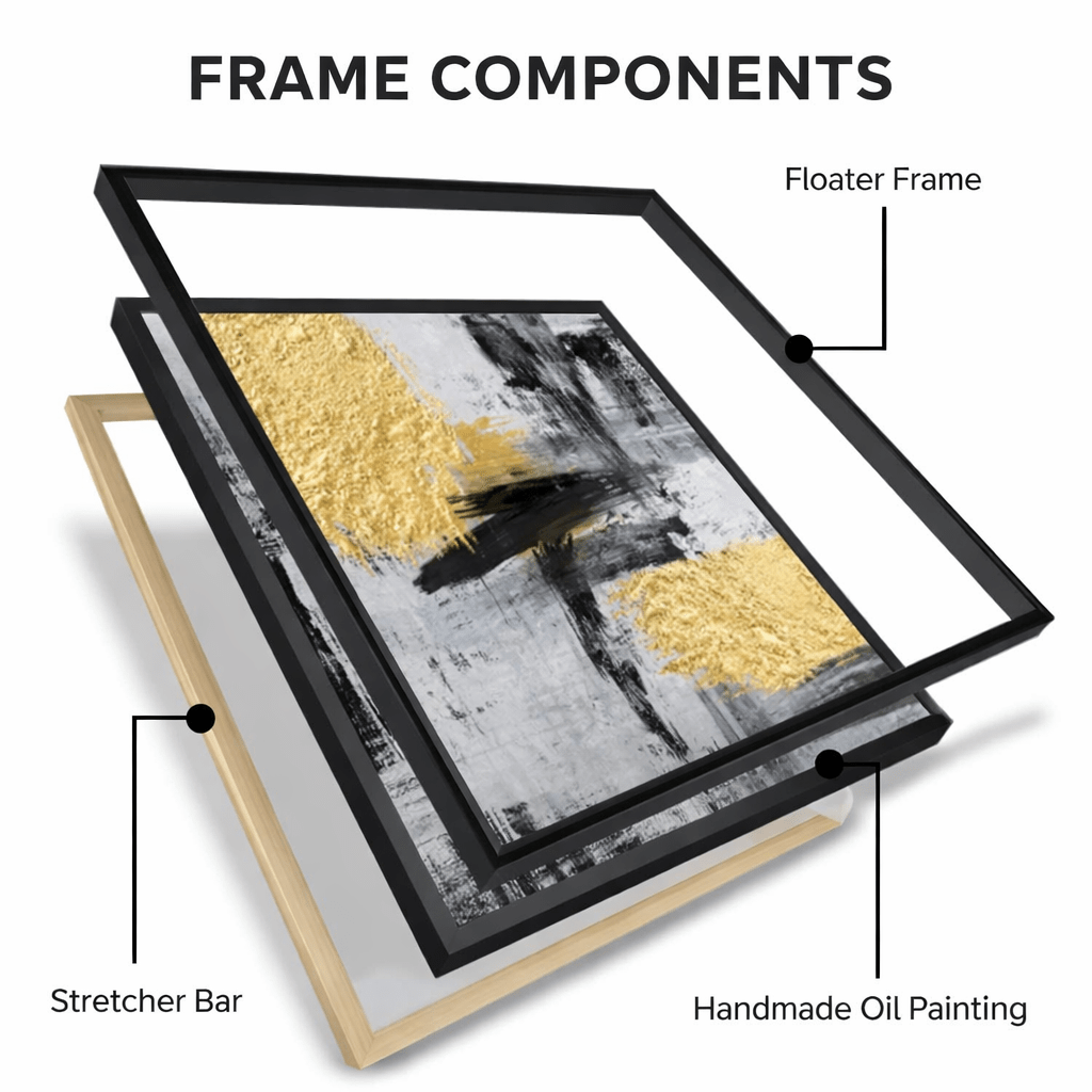 Red Black Abstract Original Painting on Canvas&nbsp;
