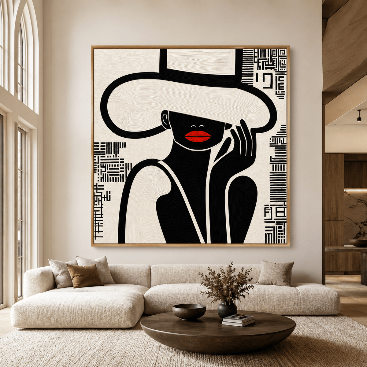 Red Lips Wall Art Canvas Print — Rouge by Rossetti Art
