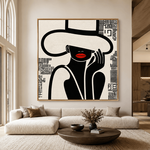Red Lips Wall Art Canvas Print — Rouge by Rossetti Art