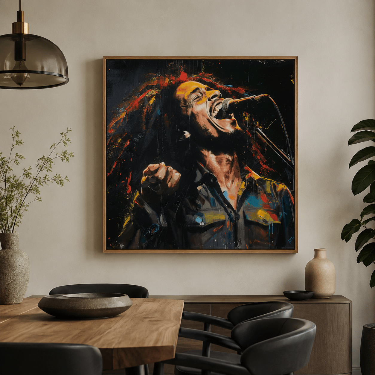 Reggae Singer Wall Art Painting — Original Painting by Rossetti Art