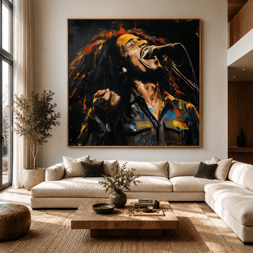 Reggae Singer Wall Art Painting — Original Painting by Rossetti Art