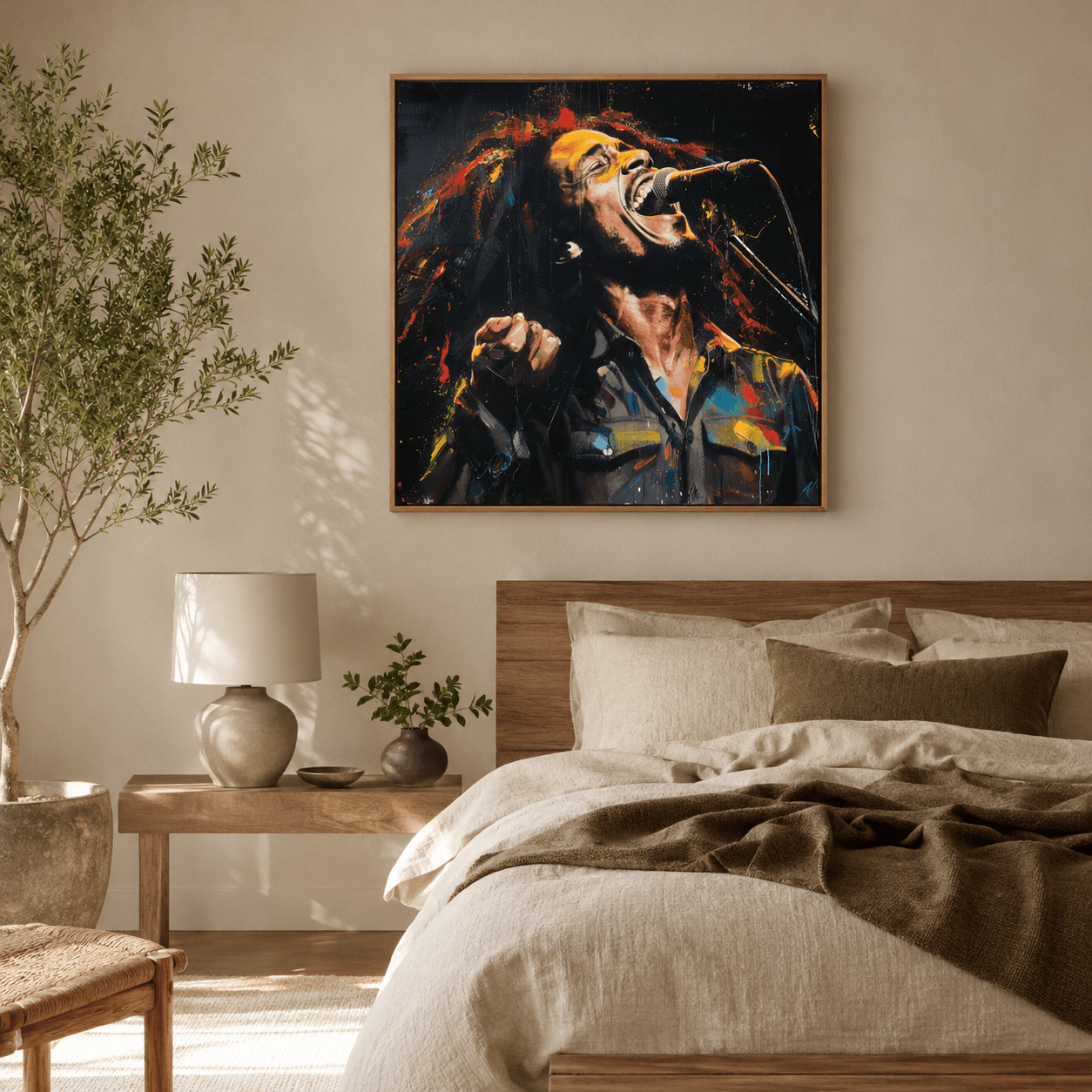 Reggae Singer Wall Art Painting — Original Painting by Rossetti Art