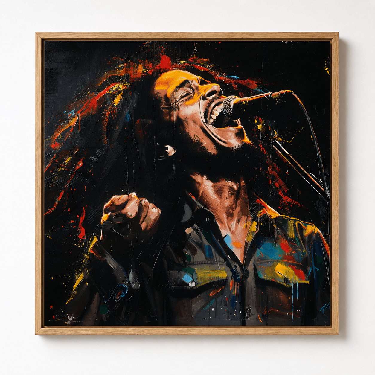 Reggae Singer Wall Art Painting — Original Painting by Rossetti Art