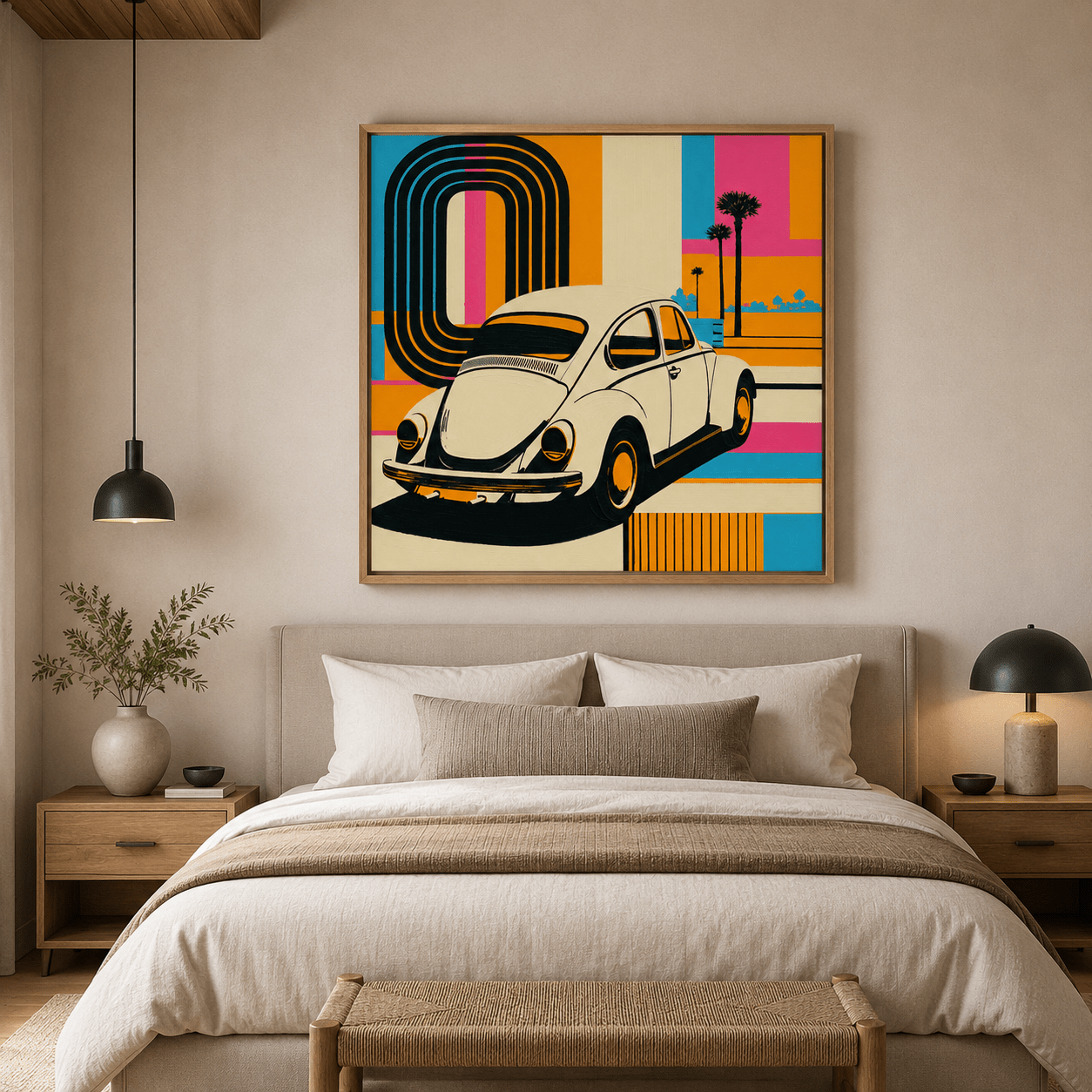 Retro Car Wall Art Canvas Print — Cruiser by Rossetti Art