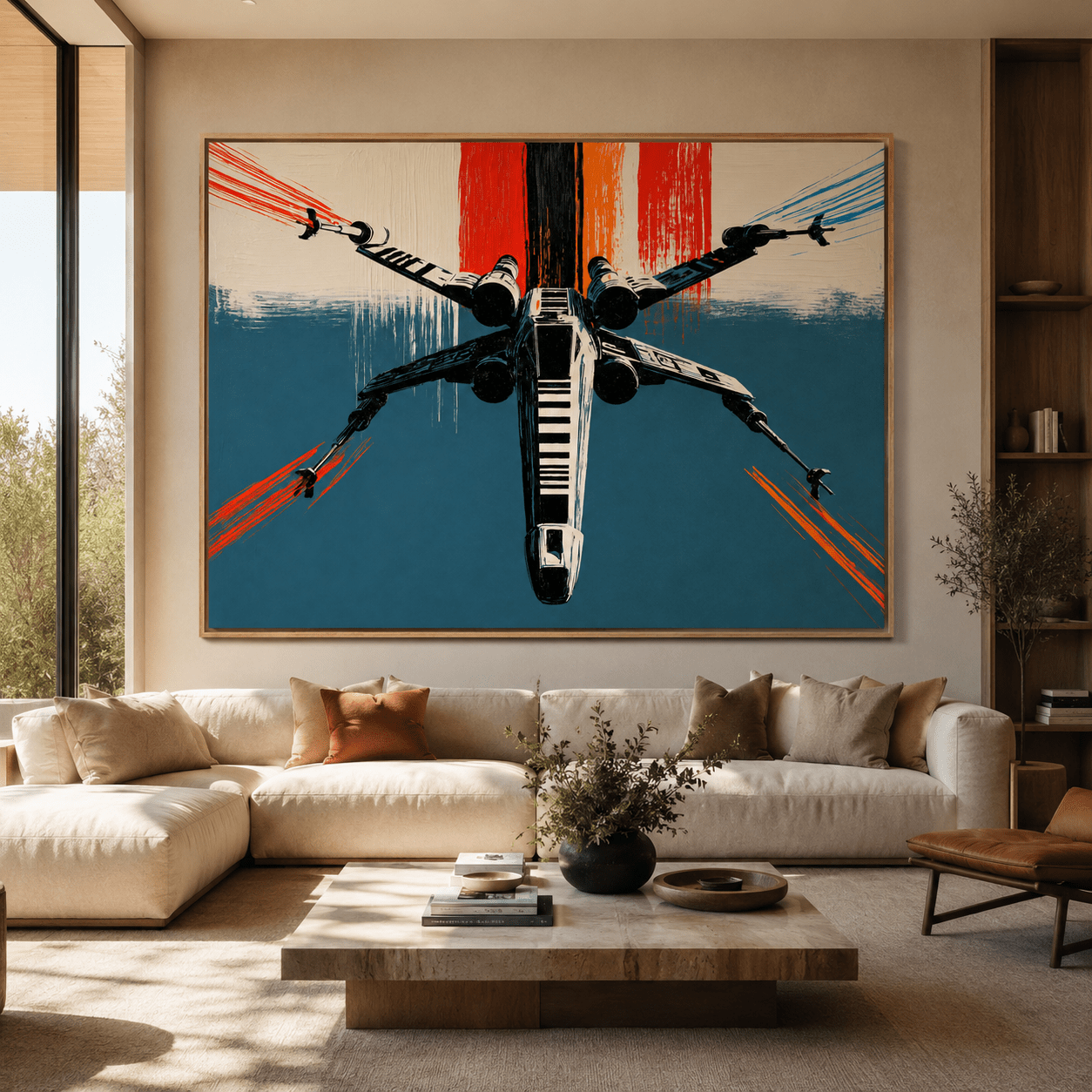 Retro Sci-Fi Art Canvas — Attack Vector by Rossetti Art