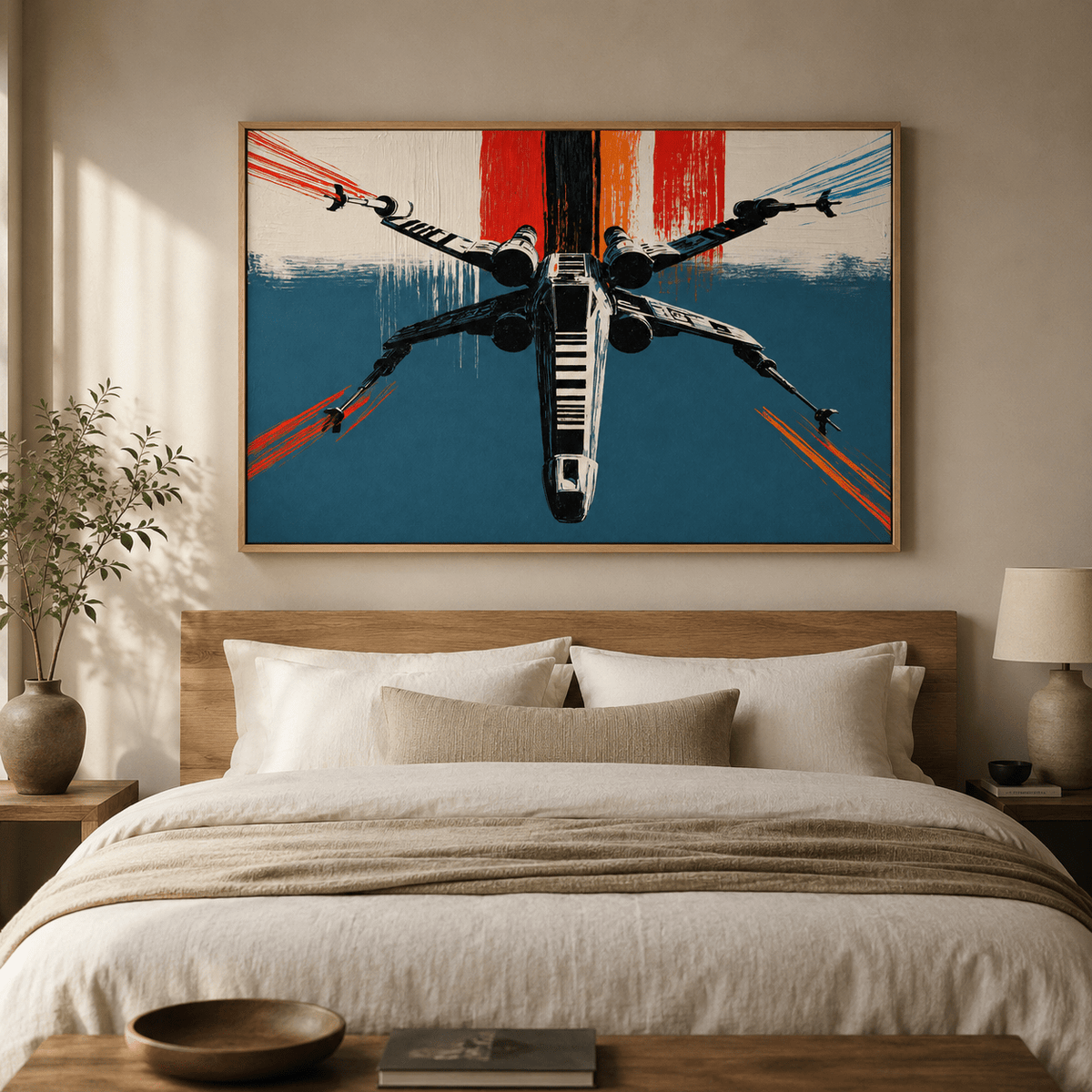 Retro Sci-Fi Art Canvas — Attack Vector by Rossetti Art