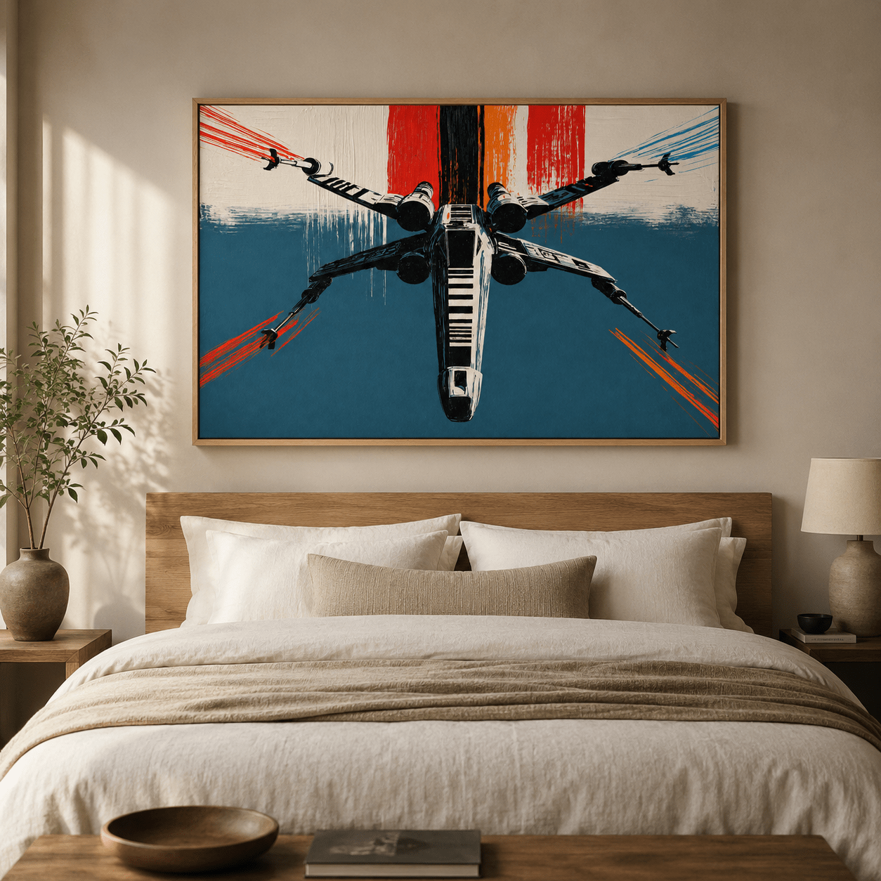 Retro Sci-Fi Art Canvas — Attack Vector by Rossetti Art