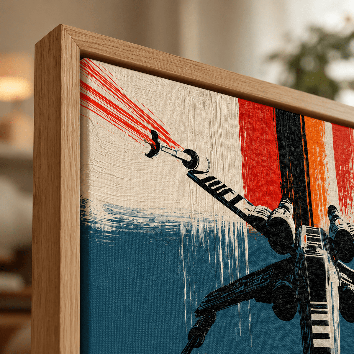 Retro Sci-Fi Art Canvas — Attack Vector by Rossetti Art