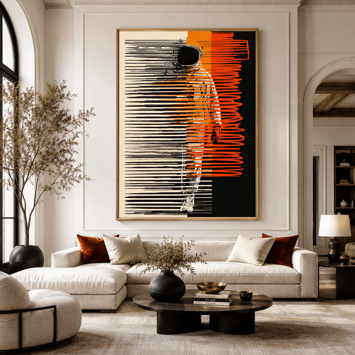Retro Space Art Canvas Print — Signal Lost by Rossetti Art