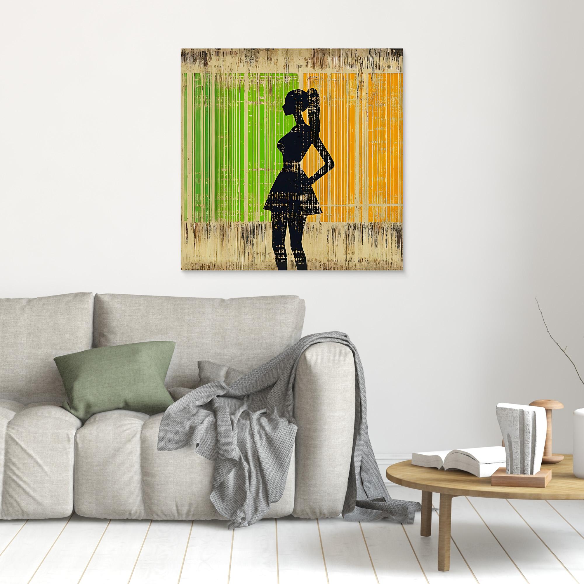 Canvas Print: Urban Silhouette – Modern Chic Wall Art