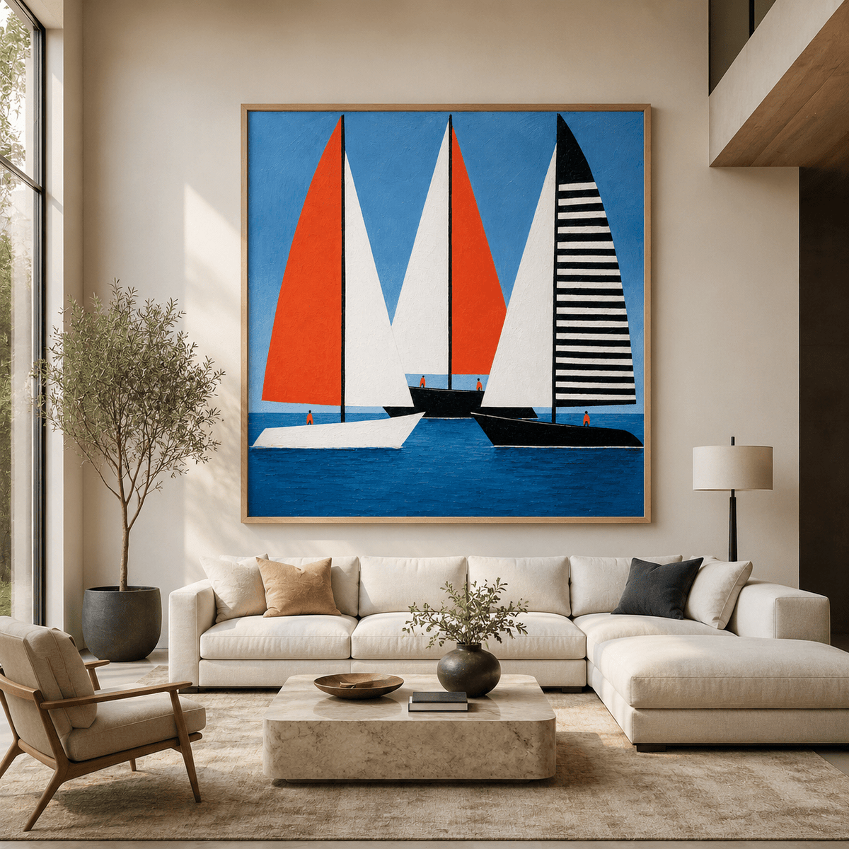 Sailing Wall Art Canvas Print — Regatta by Rossetti Art