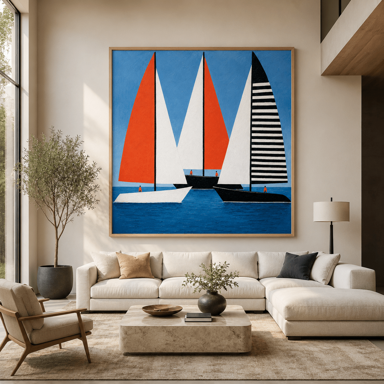 Sailing Wall Art Canvas Print — Regatta by Rossetti Art