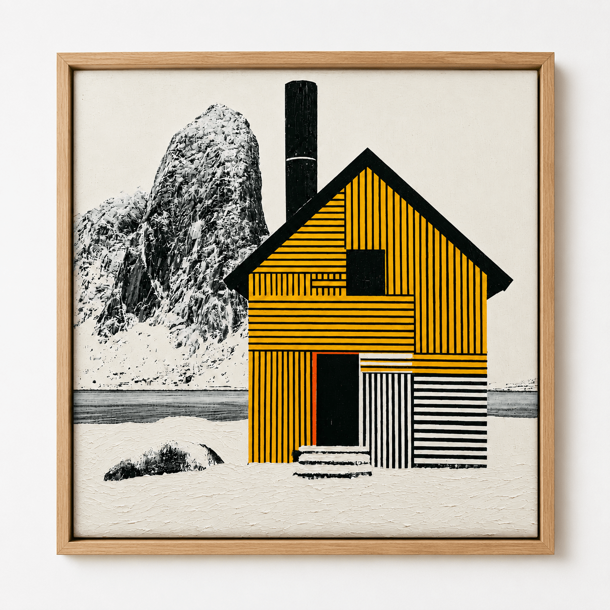 Scandi Wall Art Canvas Print — Solitude by Rossetti Art