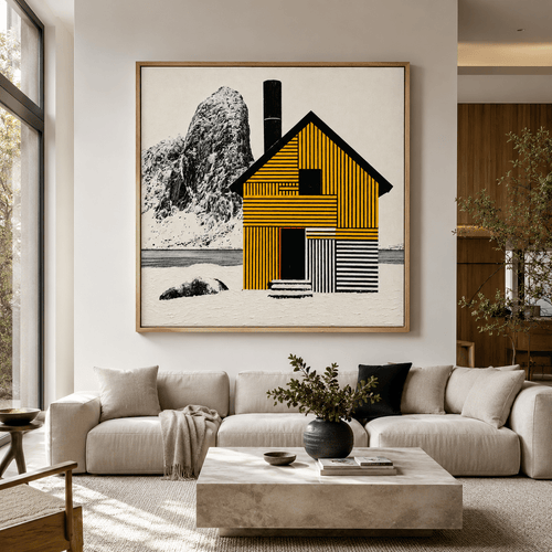 Scandi Wall Art Canvas Print — Solitude by Rossetti Art
