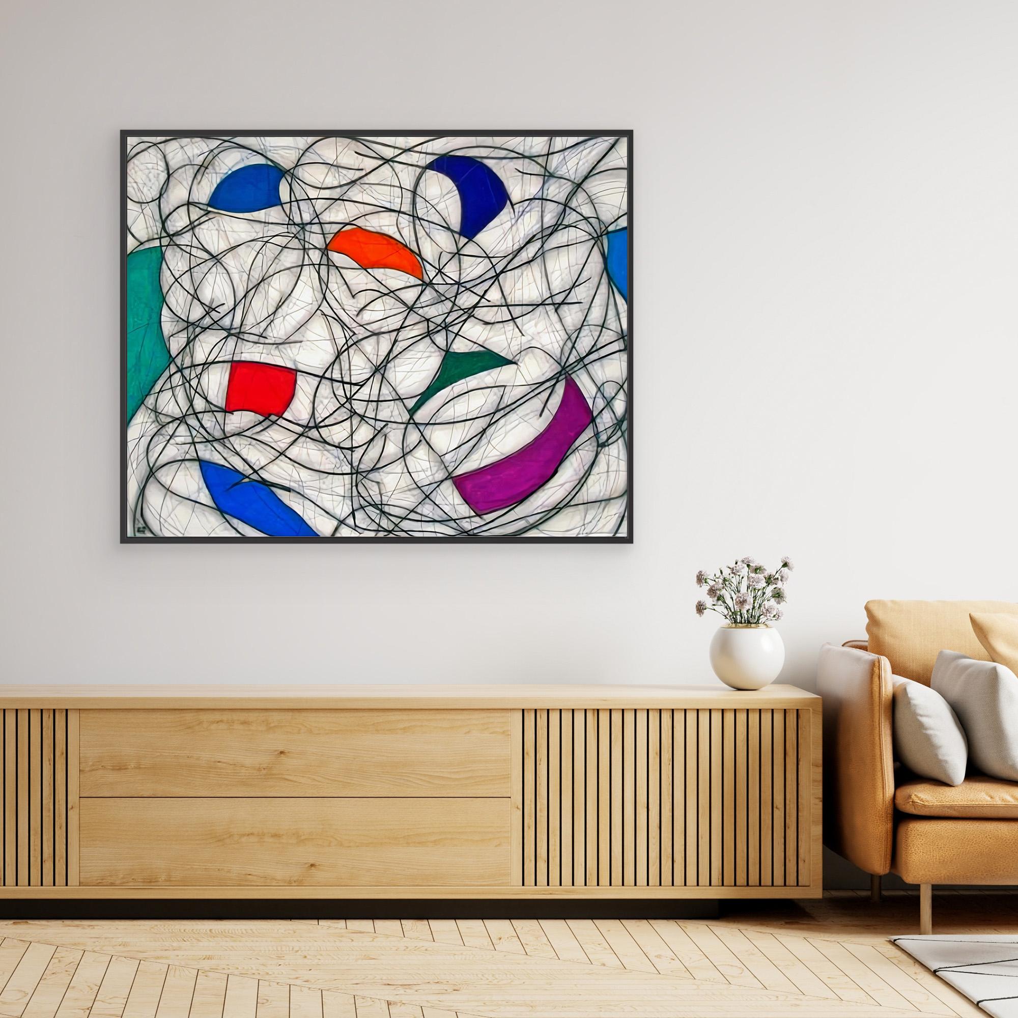 Canvas Print: Modern Abstract Chaos - Contemporary Art Print