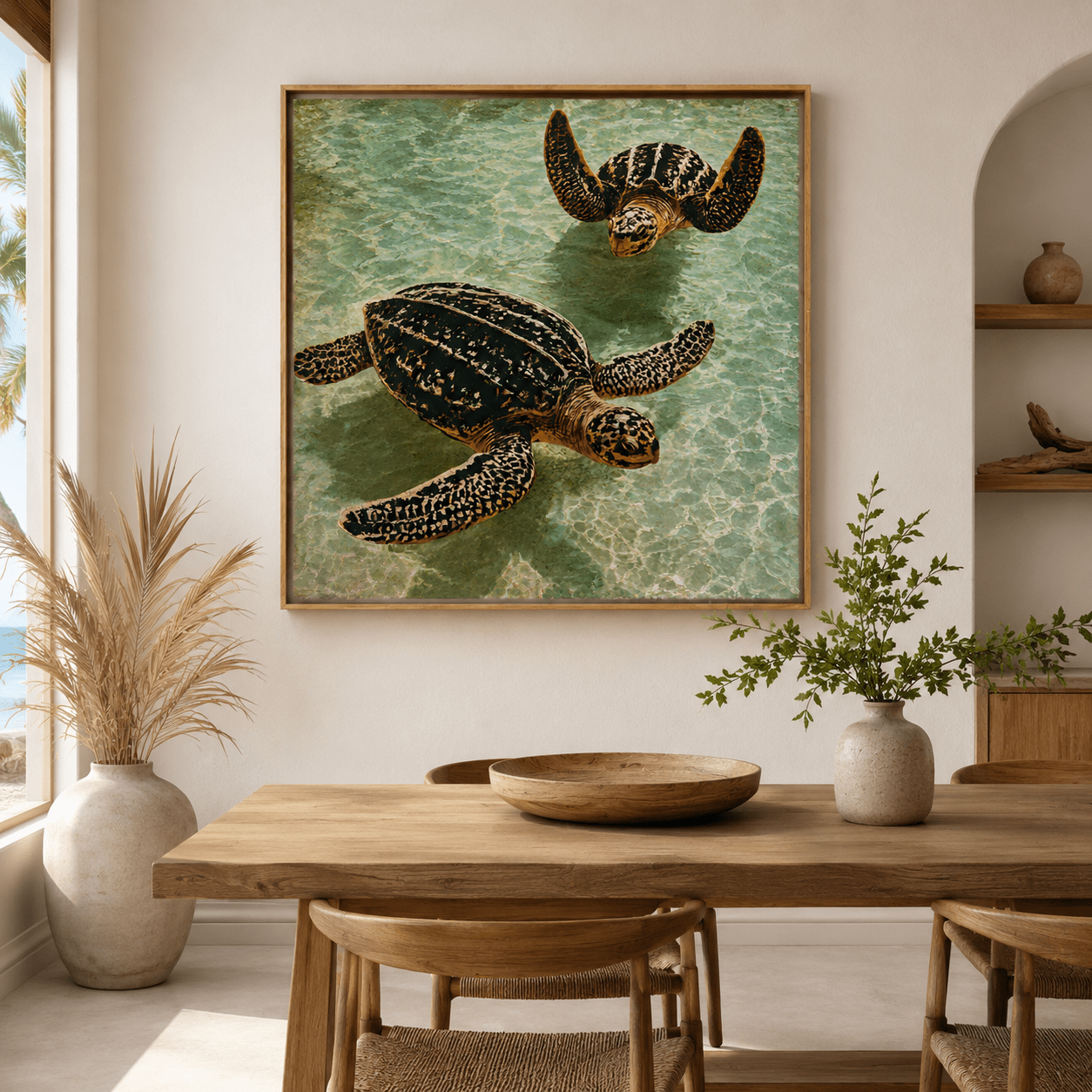 Sea Turtle Wall Art Canvas Print — Drift by Rossetti Art