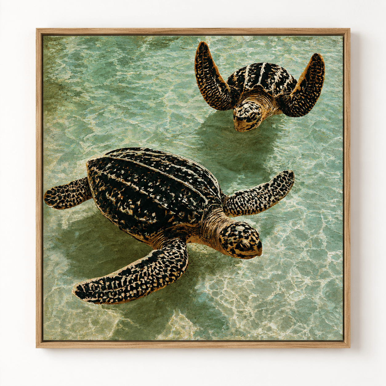 Sea Turtle Wall Art Canvas Print — Drift by Rossetti Art