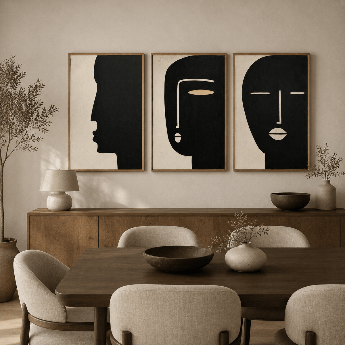 Set of 3 Wall Art Prints — Noir Muses | Rossetti Art