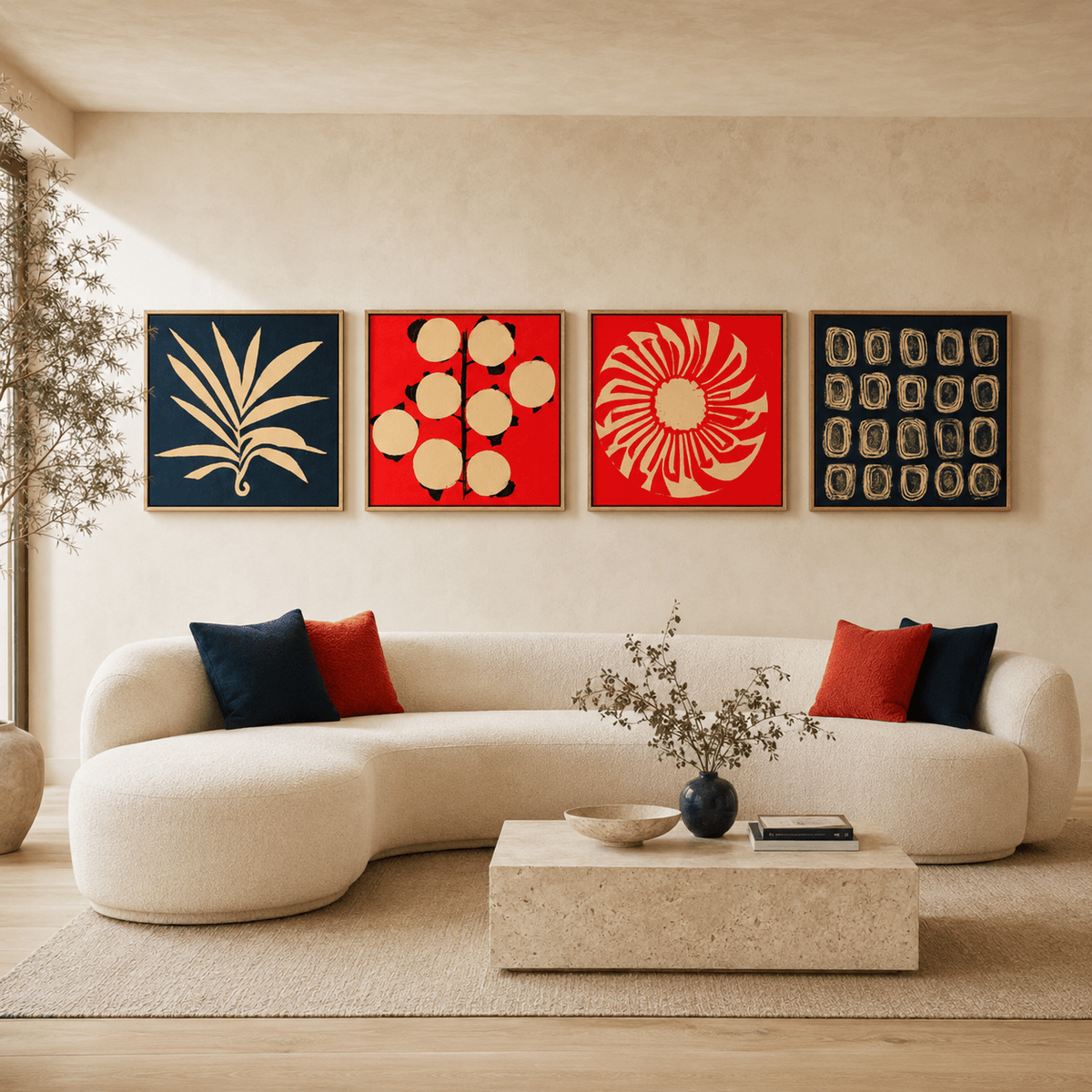 Set of 4 Wall Art — Atlas by Rossetti Art