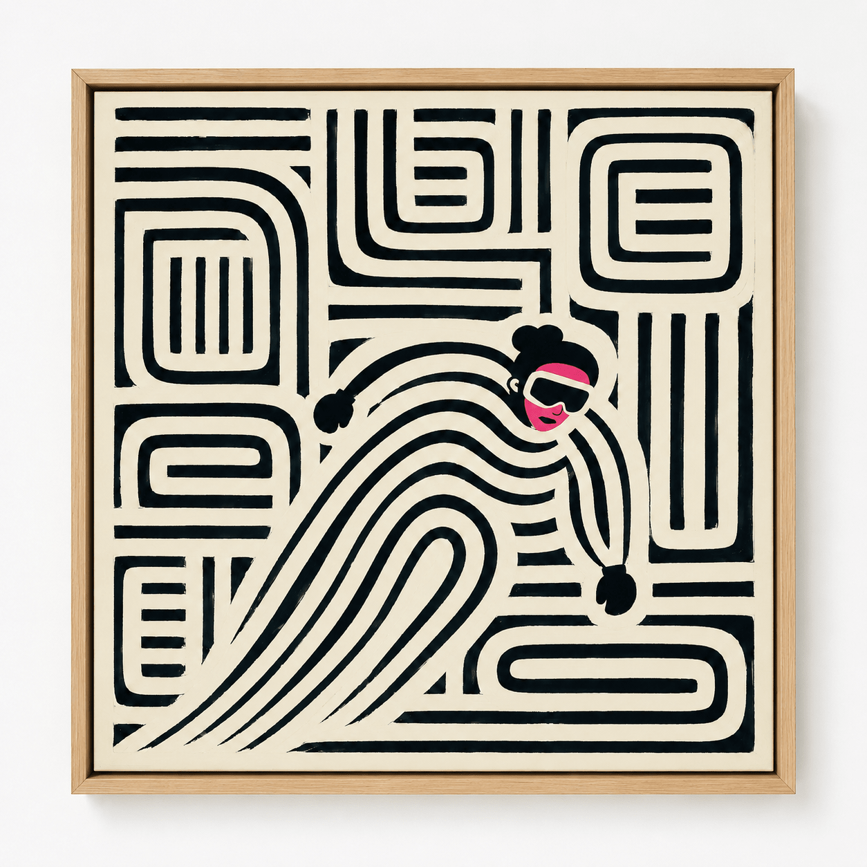 Ski Wall Art Canvas Print — Flow State | Rossetti Art