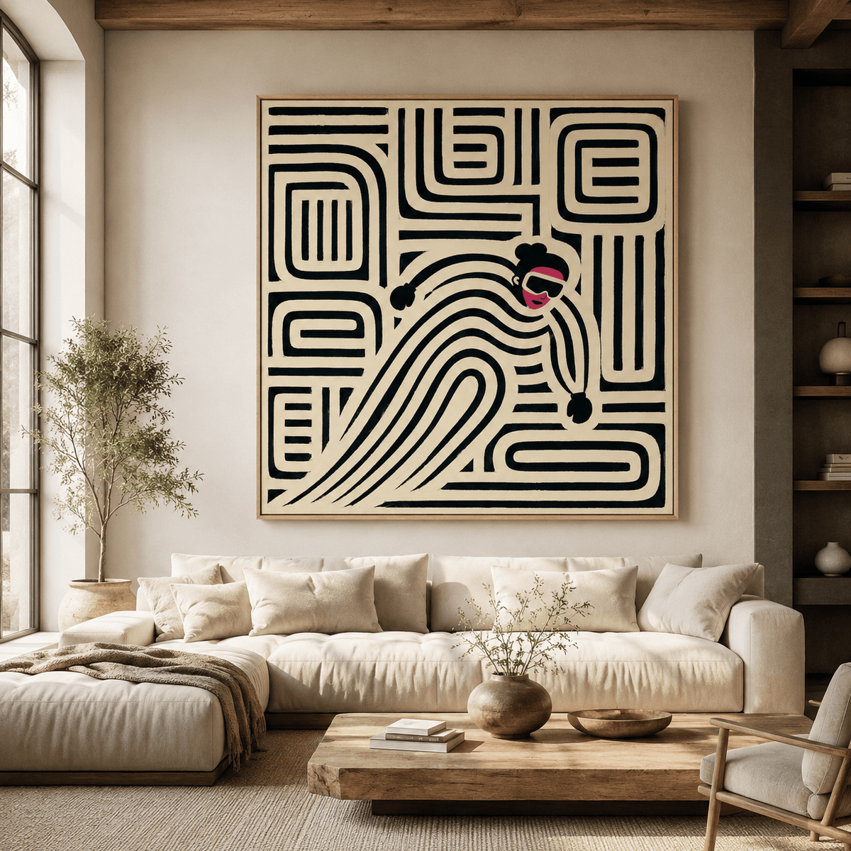 Ski Wall Art Canvas Print — Flow State | Rossetti Art