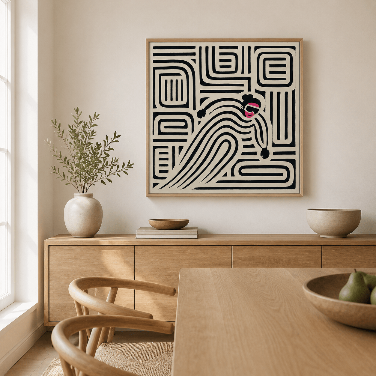 Ski Wall Art Canvas Print — Flow State | Rossetti Art