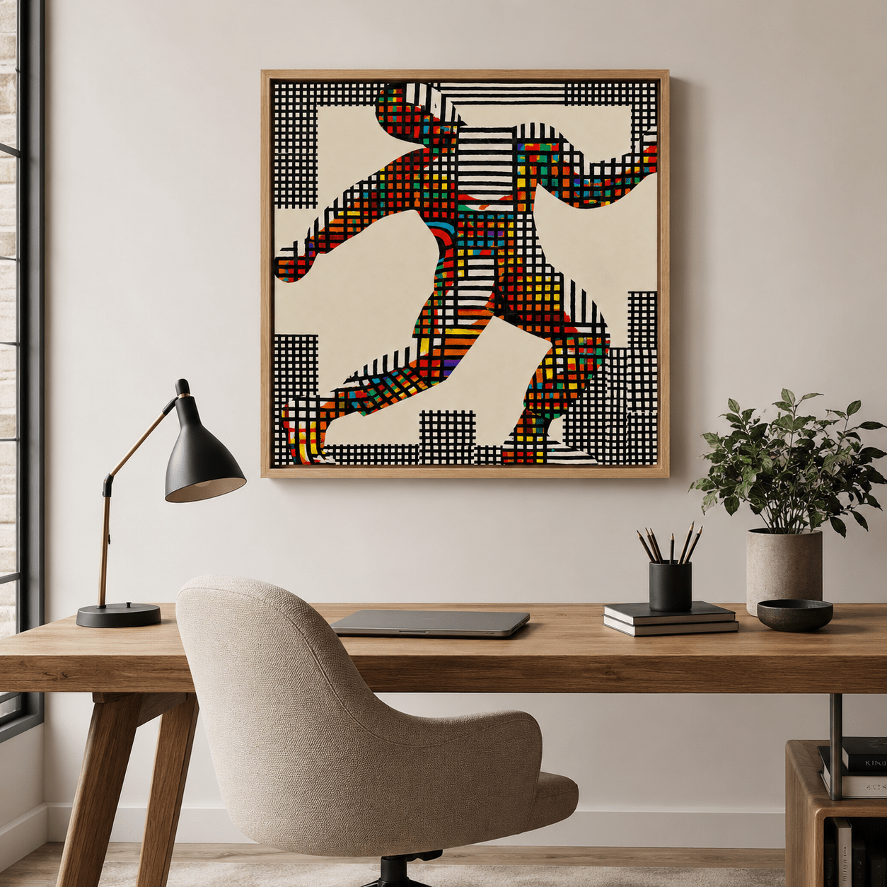 Sports Canvas Wall Art — Full Stride by Rossetti Art modern abstract canvas wall art by Rossetti Art – luxury interior design artwork for living room, bedroom, office – Entryway Wall Art Living Room Canvas Art modern-canvas-print