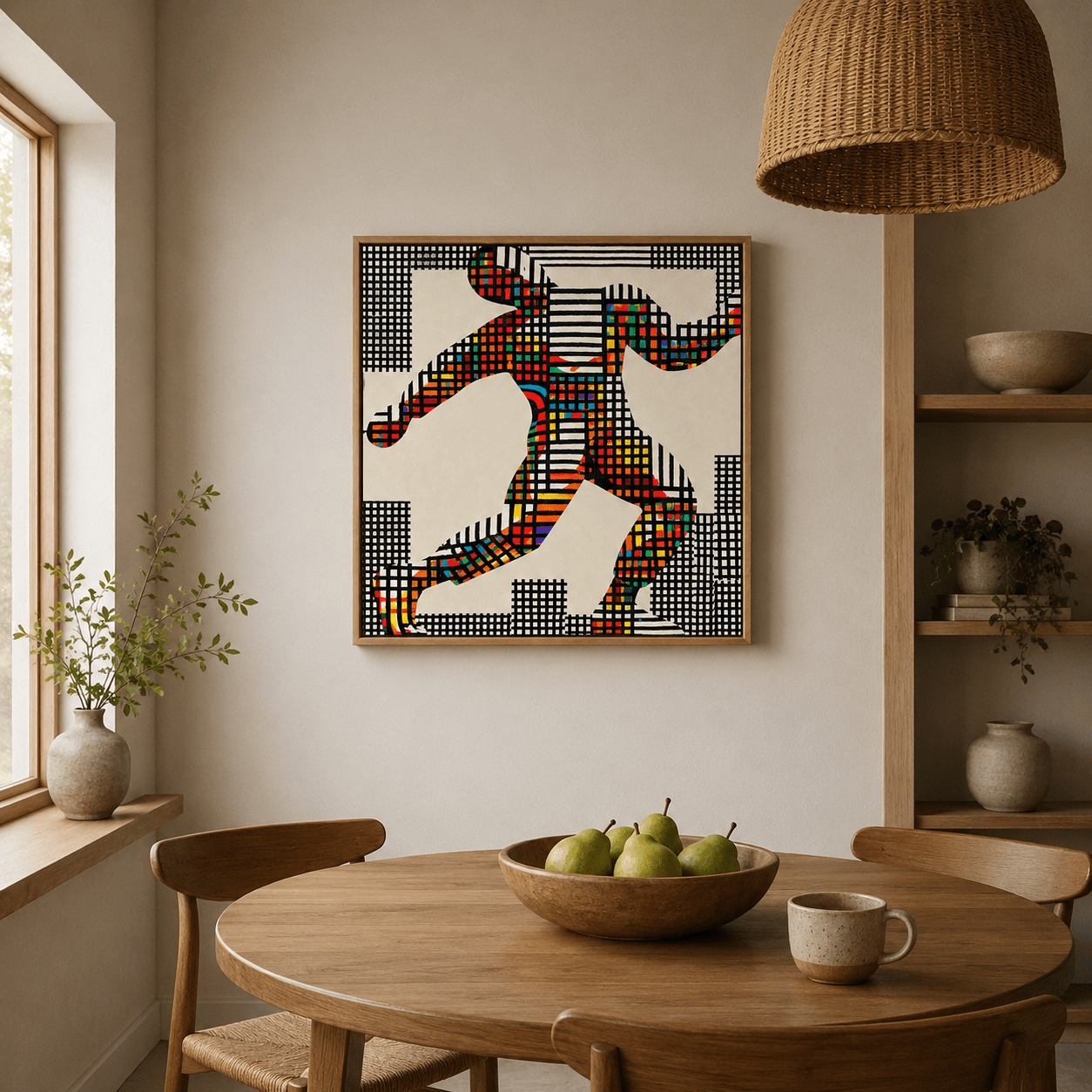 Sports Canvas Wall Art — Full Stride by Rossetti Art modern abstract canvas wall art by Rossetti Art – luxury interior design artwork for living room, bedroom, office – Entryway Wall Art Living Room Canvas Art modern-canvas-print
