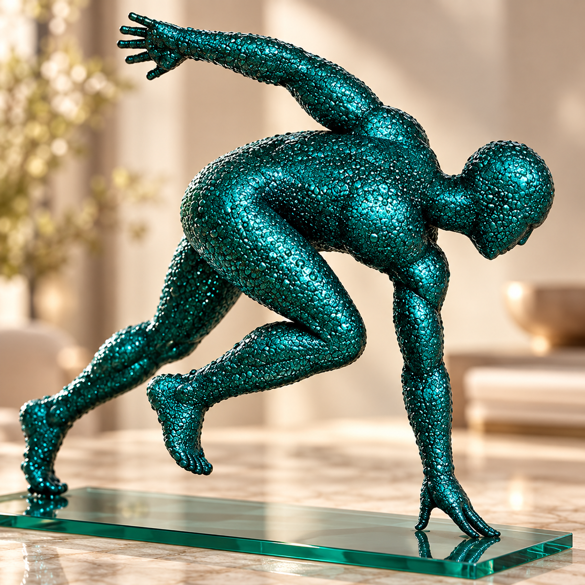 Stainless Steel Sculpture - First Stride alternate angle