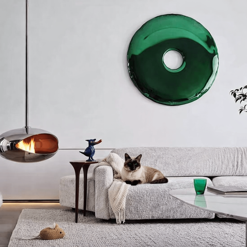 Stainless Steel Wall Sculpture – Silver Orbit | Rossetti Art